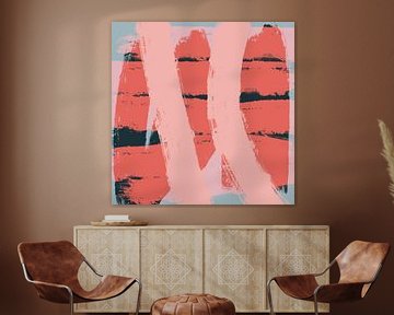 Playful Color Spectrum: Lively Pastel Abstract Delight by Dina Dankers