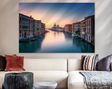 Canal Grande vor Sonnenaufgang. Venedig, Italien