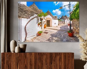 Trulli van Alberobello. Puglia, Italië. van Stefano Orazzini