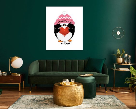 Example of the artwork in a room