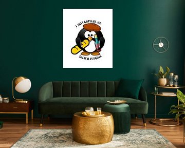 Schattige kleine pinguïn met Franse roots moet ik gewoon van ArtDesign by KBK