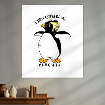 Süßer, kleiner Pinguin ich muss einfach