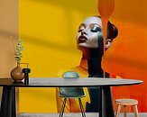 Example of the artwork in a room