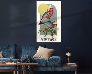 Vintage Birds van Marja van den Hurk