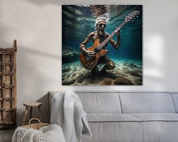 Onderwater gitarist van renato daub