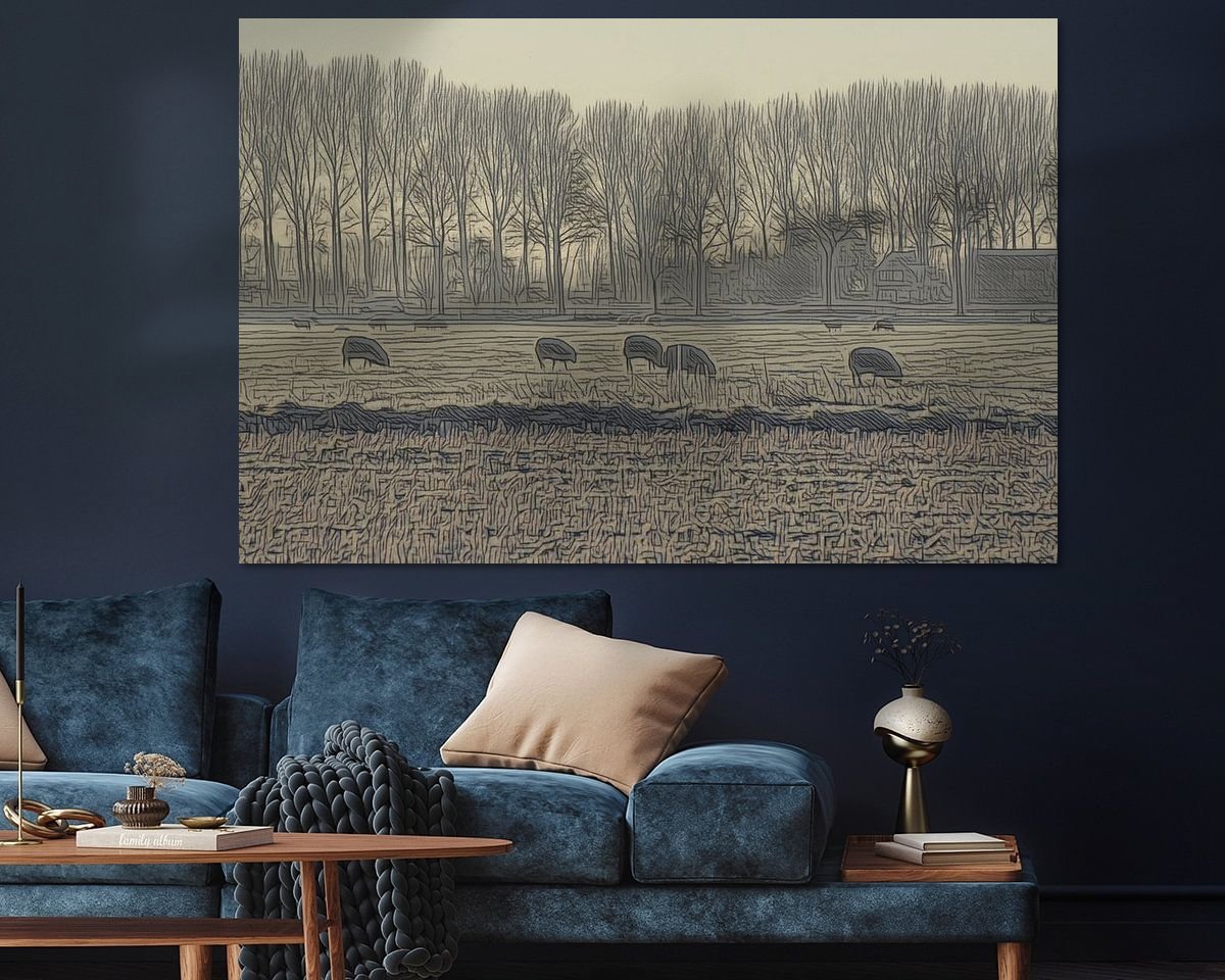 Example of the artwork in a room