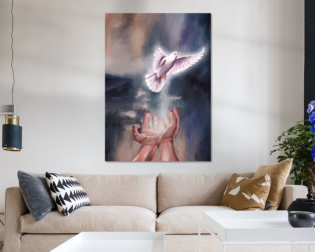 Example of the artwork in a room