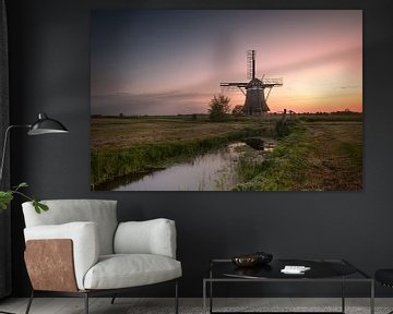 Windmill 't Zwaantje during sunset by KB Design & Photography (Karen Brouwer)