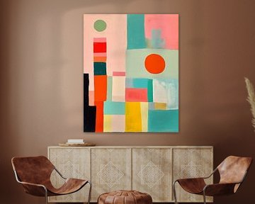 Playful and abstract in pastel colours by Studio Allee