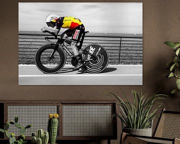 Remco Kunst schwarz und weiß und eine Flagge