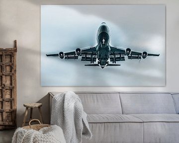 Boeing 747 à l'atterrissage