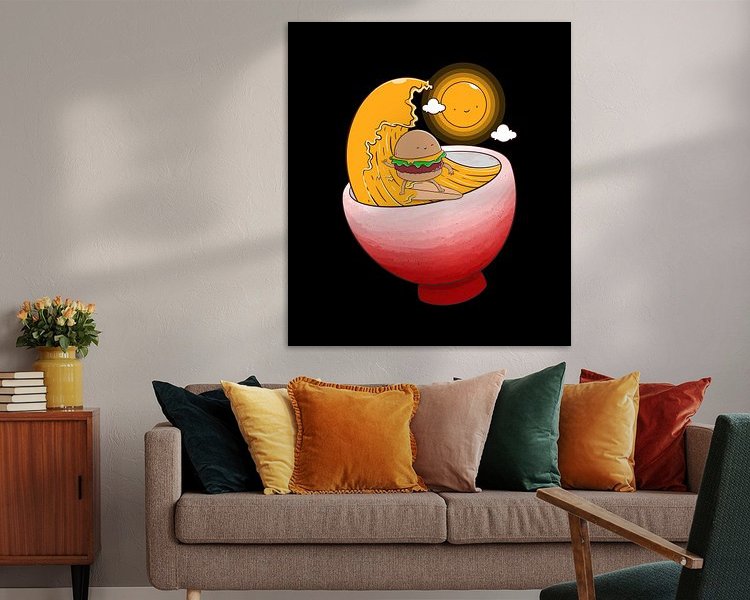 Example of the artwork in a room
