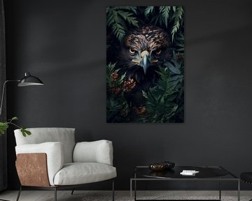 Portrait d'une veine dans la forêt sur Digitale Schilderijen