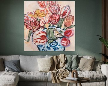Tulpenmanie met mus van Tanja Koelemij