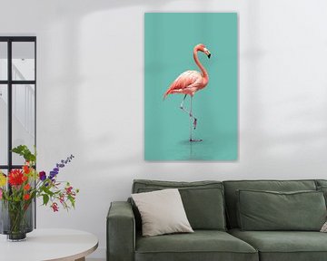 Pink Flamingo van Color Square