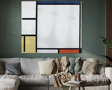 Compositie met blauw, rood, geel en zwart, Piet Mondriaan - 1922