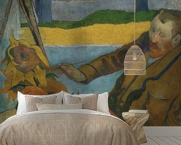 Van Gogh malt Sonnenblumen, Paul Gauguin - 1888