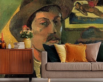 Porträt des Künstlers mit Hut, Paul Gauguin - 1893