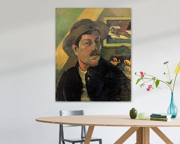 Porträt des Künstlers mit Hut, Paul Gauguin - 1893