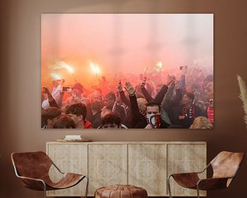 Feijenoord Meister Fackel Einweihung Coolsingel von Feijenoord Kampioen