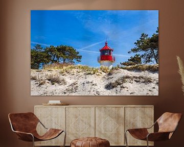 De vuurtoren van Gellen op het eiland Hiddensee