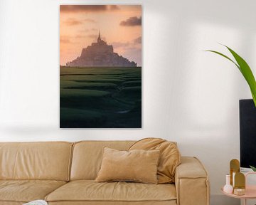 Sonnenuntergang am Mont Saint Michel - Normandie, Frankreich von Etem Uyar