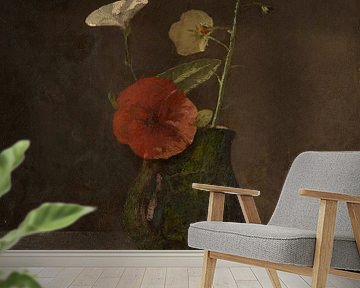 Blumenstillleben in einem grünen Krug, Odilon Redon