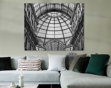 Glass ceiling construction of the Galleria Vittorio Emanuele II by berbaden photography