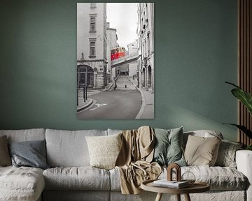 Mooie straat in het oude Lyon van Carolina Reina Photography