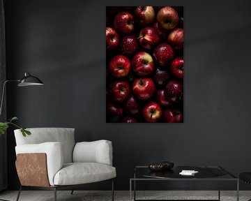 Fresh apples with water drops by Studio XII