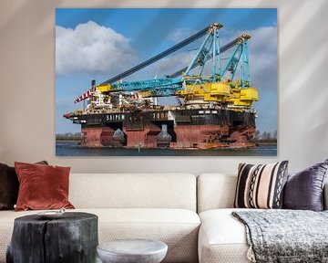 Saipem 7000 entry Rotterdam. by Arthur Bruinen