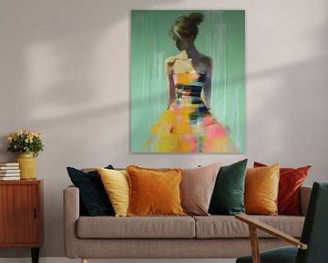 Modern portrait in pastel colours by Studio Allee