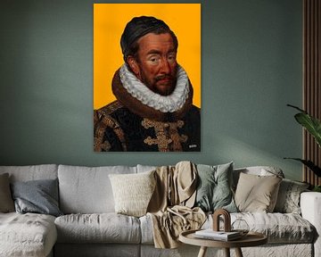 Wilhelm von Oranien Selbstbräuner - Pop-Art von Miauw webshop