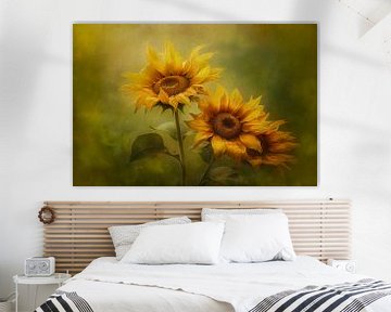 Tournesols sur Joriali Art abstrait et digital