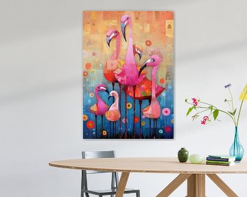 Flamingo Familie