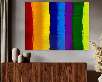 Colored Stripes van Judith Robben