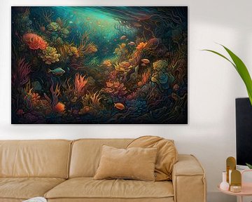 Korallenmalerei | Unterwassermalerei von ARTEO Gemälde