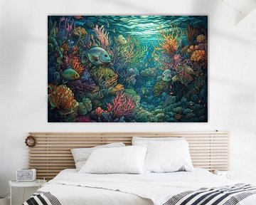 Peinture de poissons Poisson sur Tableaux ARTEO