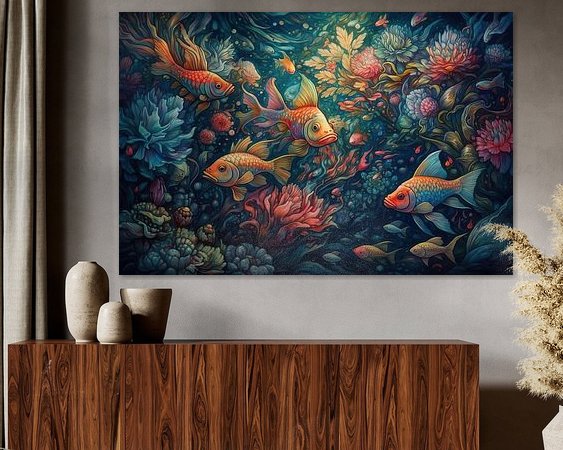 Example of the artwork in a room