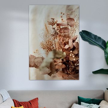 Vaas met droogbloemen van Melanie Schat