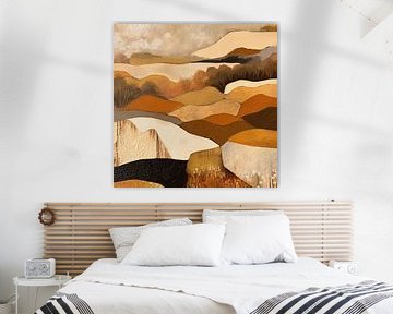 Abstract landscape painting - Earth at rest by Wonderful Art