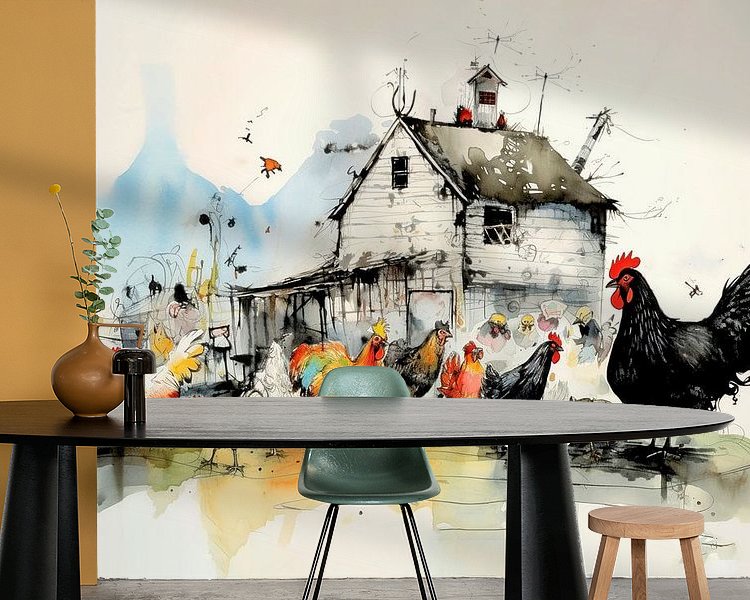 Example of the artwork in a room