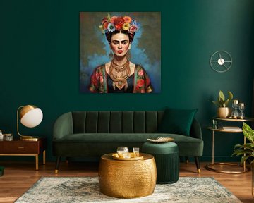 Portretschilderij Frida - Schilderij Frida
