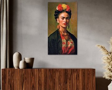 Portret Frida - Frida -schilderij Frida