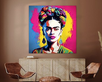 Portret Frida - Frida Pop Art