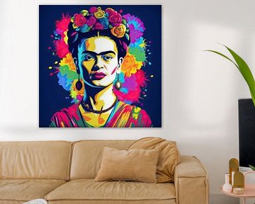 Frida malen - Frida Pop Art Stil von Wunderbare Kunst
