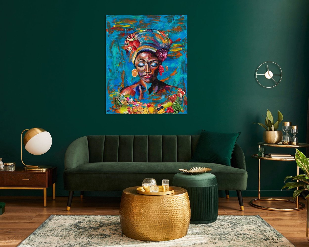 Example of the artwork in a room