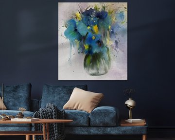 Heavenly blue by annemiek art