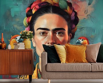 Portret van Friday Kahlo van Artsy