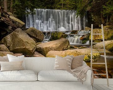 Wilde waterval in Karpacz in het Reuzengebergte 2 van Holger Spieker